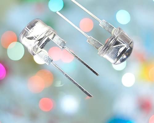 LED Diodes, 5mm Clear Lens, White Light, Pack of 50