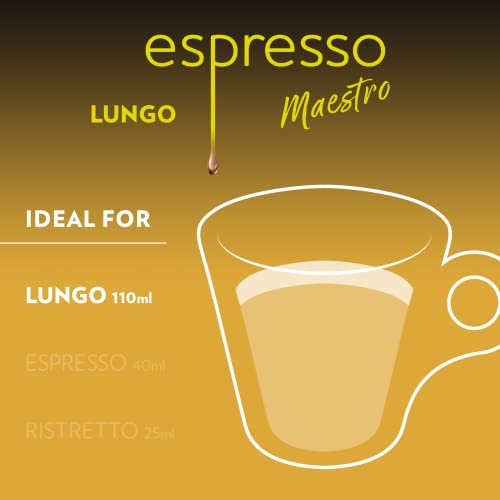 Image of Lavazza Espresso Maestro Lungo, Aluminium Nespresso Compatible Coffee Capsules | Pack Of 30 | Intensity 5 | 56 Gram