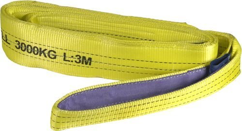 Fascia di Sollevamento 3000 kg. Giallo Lung. 4 mt. Larg. 10 cm.