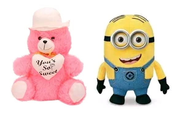 See full amazon price history chart for Pink & White Cap Teddy Bear with Minion Soft Toy for Kids Pink & White Cap Teddy Bear with Minion Soft Toy for Kids (B0BLKP7Y3D) Amazon Price History, Amazon Price Tracker