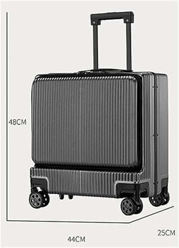 Suitcase Front Opening Boarding Suitcase Checked Carry On Luggage TSA Code Lock with USB Interface Luggage(C)2