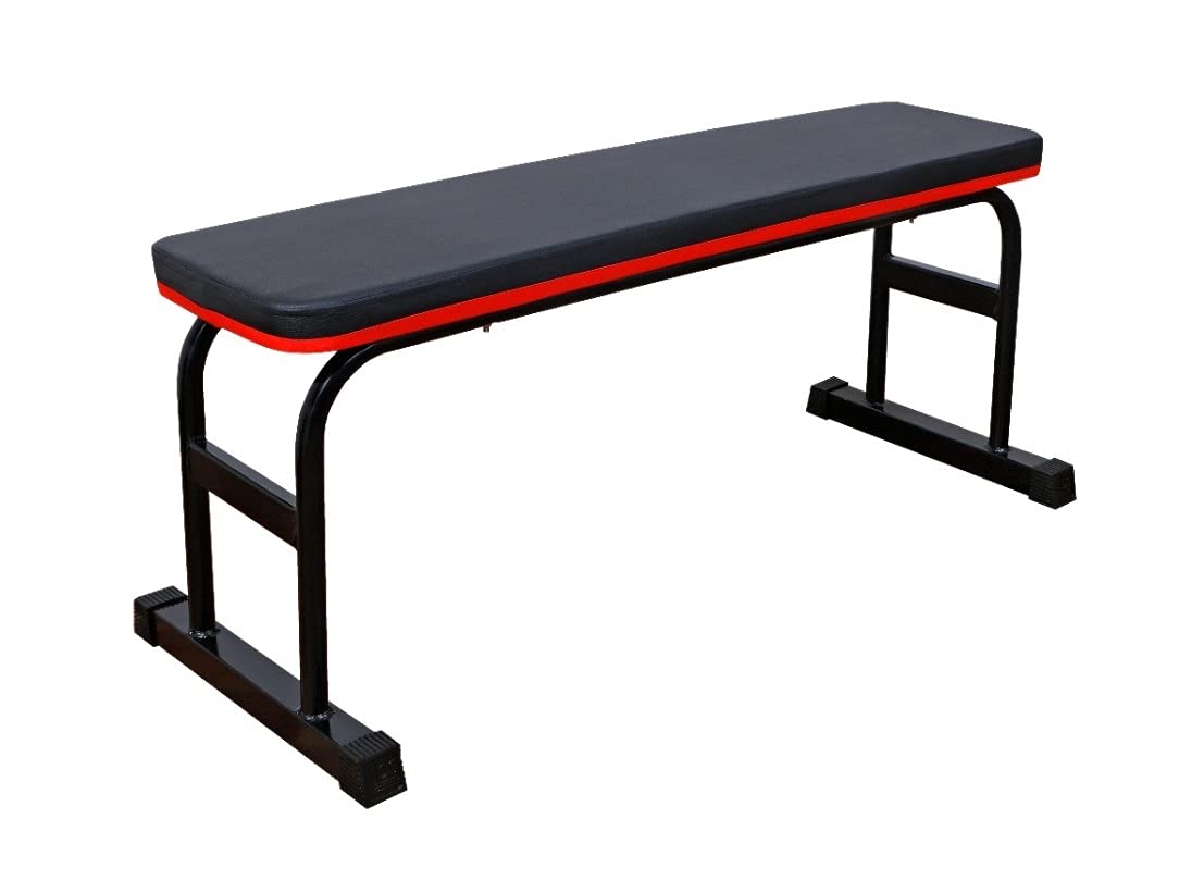 ALLYSON FITNESS Adjustable Incline, Decline and Flat Bench for Weight Strength Training, Sit Up - Weight Capacity 350 Kg (INCLINE DECLINE) (HD FLAT BENCH BLACK)