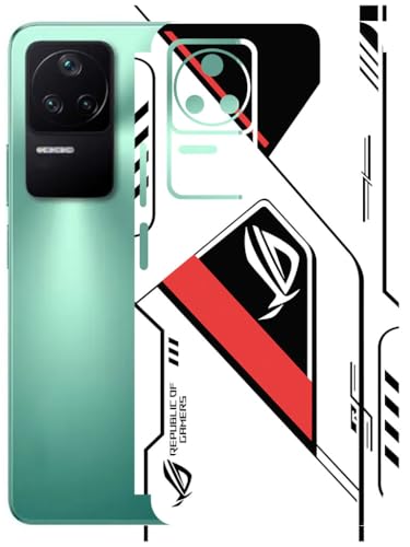 Image of AtOdds - Full Body Back Screen Guard Protector Film - Lamination Wrap Skin Sticker Compatible with Poco F4 (5G) | Scratchproof Matte Finish (RogRed)