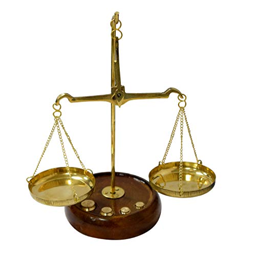 diollo-Apothecary-Scale-Vintage-Brass-Weight-Scale-Home-Decor-Antique-Weight-Balancing-Scale-Taraju-6-Inch diollo Apothecary Scale Vintage Brass Weight Scale Home Decor Antique Weight Balancing Scale Taraju 6 Inch