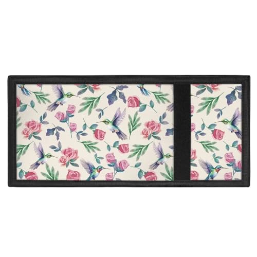 GIFTPUZZ Hummingbird Wallets for Kids Teens Vintage Purse Credit ID Card Slim Small Coin Pouches with Polyester Fabric Trifold Wallet Moneybag3