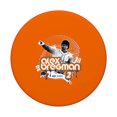 Alex Bregman Houston Baseball Sket One x MLB Players PopSockets Swappable PopGrip, Black - Image 3