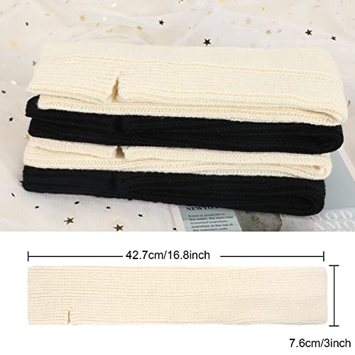 PHOGARY Knitted Yoga Socks Leg Warmers Women Warm Knit Crochet Boot Cuffs Boot Topper Socks for Yoga Dancing Exercising Gym3