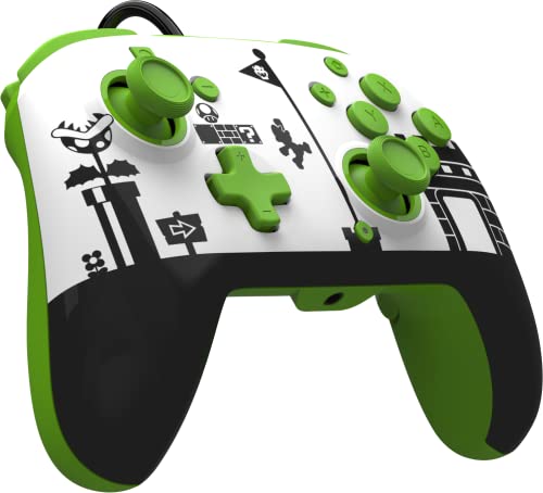 Pdp Switch Rematch Filaire Manette Super Mario Licence Officiel By Nintendo - Customizable Buttons, Sticks, Triggers, And Paddles - Ergonomic Manettes