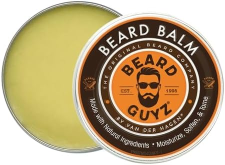 Beard Guyz Beard Balm – Beard Conditioner and Styler for Men, Softens, Tames, and Moisturizes Facial Hair, 3 oz