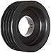 Martin 4 3V 530 TB Hi-Cap TB Sheave, 3V Belt Section, 4 Grooves, 1610 Bushing required, Class 30 Gray Cast Iron, 5.3" OD, 4681 max rpm, 5.25" Pitch Diameter