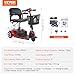 VEVOR 2025 Upgraded 3 Wheel Folding Mobility Scooter for Adults & Seniors,Electric Powered Mobility Scooter & 12 Mile Long Range, All Terrain Travel Wheelchair with 9° Climbing, 265lb Capacity