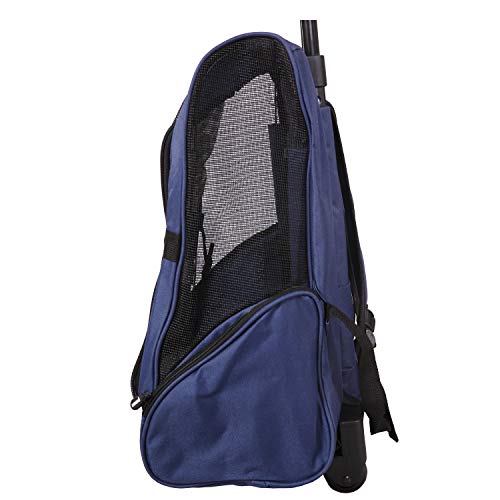 image for LEMKA Pet Rolling Carrier Backpack Wheel Around 4-in-1 Pet Travel Carr