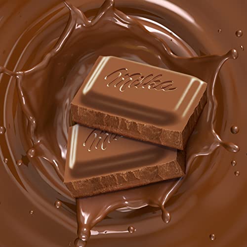 Image of Milka European Chocolate Bars Variety Pack, Alpine Milk Chocolate & Wholenut Hazelnut Chocolate, 10 - 3.52 oz Bars