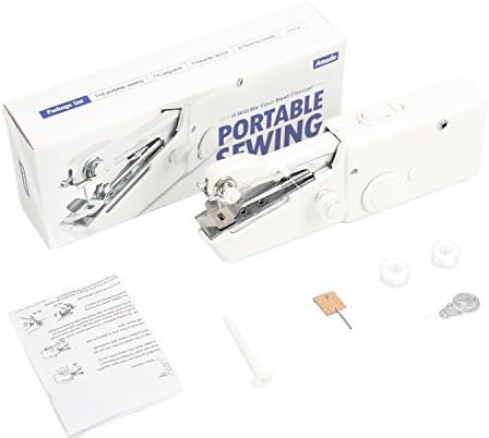 Amado Portable Sewing Machine, Professional Battery-Operated Sewing Handheld Electric Household Tool, Cordless Quick Stitch Tool for Fabric