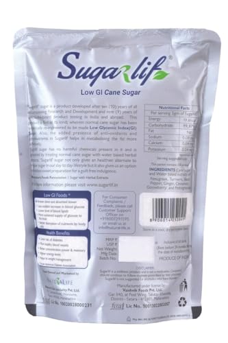Image of Sugarlif Low GI Cane Sugar (1 Kg Pack of 1)