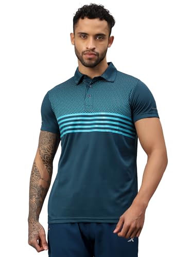 Image of VECTOR X OMT-258 Men's Water Printed Polo T-Shirt