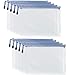 10Pcs Trousses Transparentes de Rangement A5, Pochettes à Crayons avec Fermeture à Glissière, Trousses en Plastique PVC Etanche pour la Papeterie, les Cosmétiques, les Documents, les Factures
