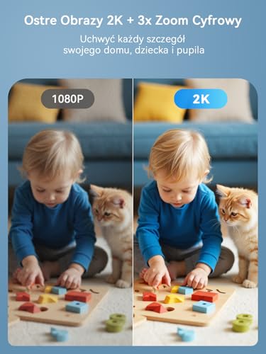 Outinput Indoor Security Camera, 2K WiFi Home Camera for Baby Monitor/Pet/Dog, Motion Detect, Night Vision, 2-Way Audio, Instant App Alerts, Cloud & Local Storage, Share to Family (Black) thumbnail 5