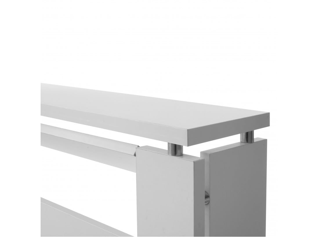 D&J Muebles Kit Cubre Radiador Blanco 60cm Moderno Hércules | Mueble Decorativo de Madera con Listones | Oculta Radiador con Fácil Montaje | (60cm - 90cm - 120cm) 60x83,5x19,5