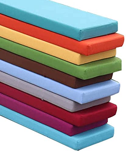 Coussin de banc d'extérieur imperméable avec mousse épaisse orange - 2