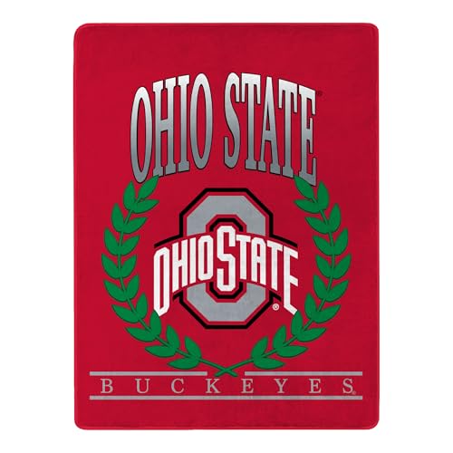 Northwest NCAA Ohio State Buckeyes Silk Touch Throw Blanket - Official NCAA Licensed Ultra-Soft Fleece | Cozy Game Day Essential for Fans Unisex Gift 46 x 60