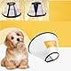 JIAMIAN Hundekegel Halsband, Verstellbar Haustier Halsband Anti-Bite Leck Wundkegel Heilen Schutzkragen, Elisabethanischer Kragen Schutzkragen Großer Hund (Halsumfang: 23-27cm)