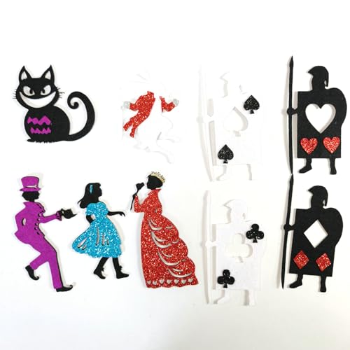 image for Generic Shadow Puppet Theater Glitter Felt Classic Fairy Tale Silhouet