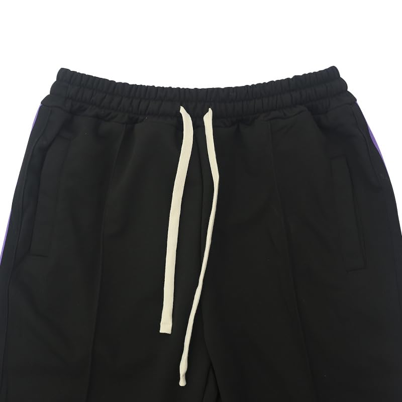 Hip Hop Style High Street Pants for Men Drawstring Stacked Pants with Pockets Casual Slim Fit Stretch Trendy Trousers4