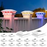 APONUO 16 Pack Solar Post Cap Lights...
