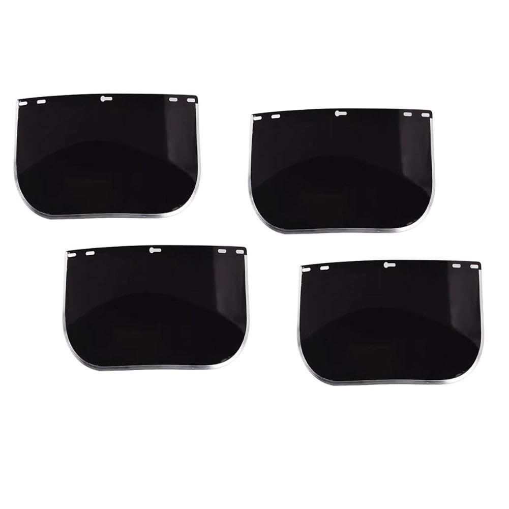 Helilyco for Replacement Lens for Hobart 770580 Welding Helmet, Polycarbonate Face Mask Shield 15.5"" x 8"", 0.04"" Thick, Scratch Resistant, Pack of 4