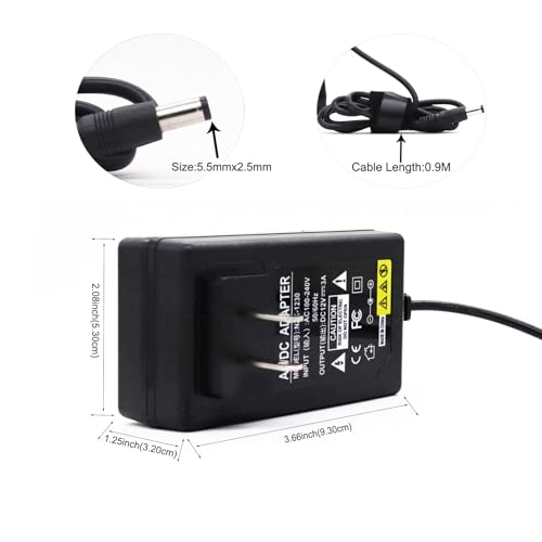 Image of 12V 3A Power Adapter Universal Travel Charger USB Plug,Adapter Transformer Charger with 5.5x2.5mm DC Output Jack for WS2812B WS2811 5050 2835 LED Strip /String