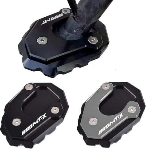 Midimttop Motorradzubehör 800MT/X: Seitenständer-Fußverlängerung aus Aluminium, passend für CFMOTO 800 MTX MT800X Zubehör 2024-2025 (Schwarz-MTX)
