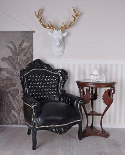 XXL Sessel Polstersessel Schwarz cat588c98 Palazzo Exklusiv – Bild 3