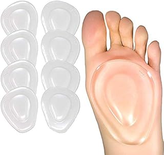 Metatarsal Pads Ball of Foot Cushions 8 Pack Gel Ball Feet Pads Mortons Neuroma Callus Foot Pain Relief Bunion Forefoot Support for Women Men