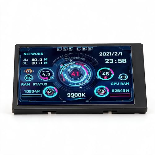 Image of Pomya 3.5 Inch USB Mini Monitor, 320x480 Resolution, Gaming, Wall Mountable