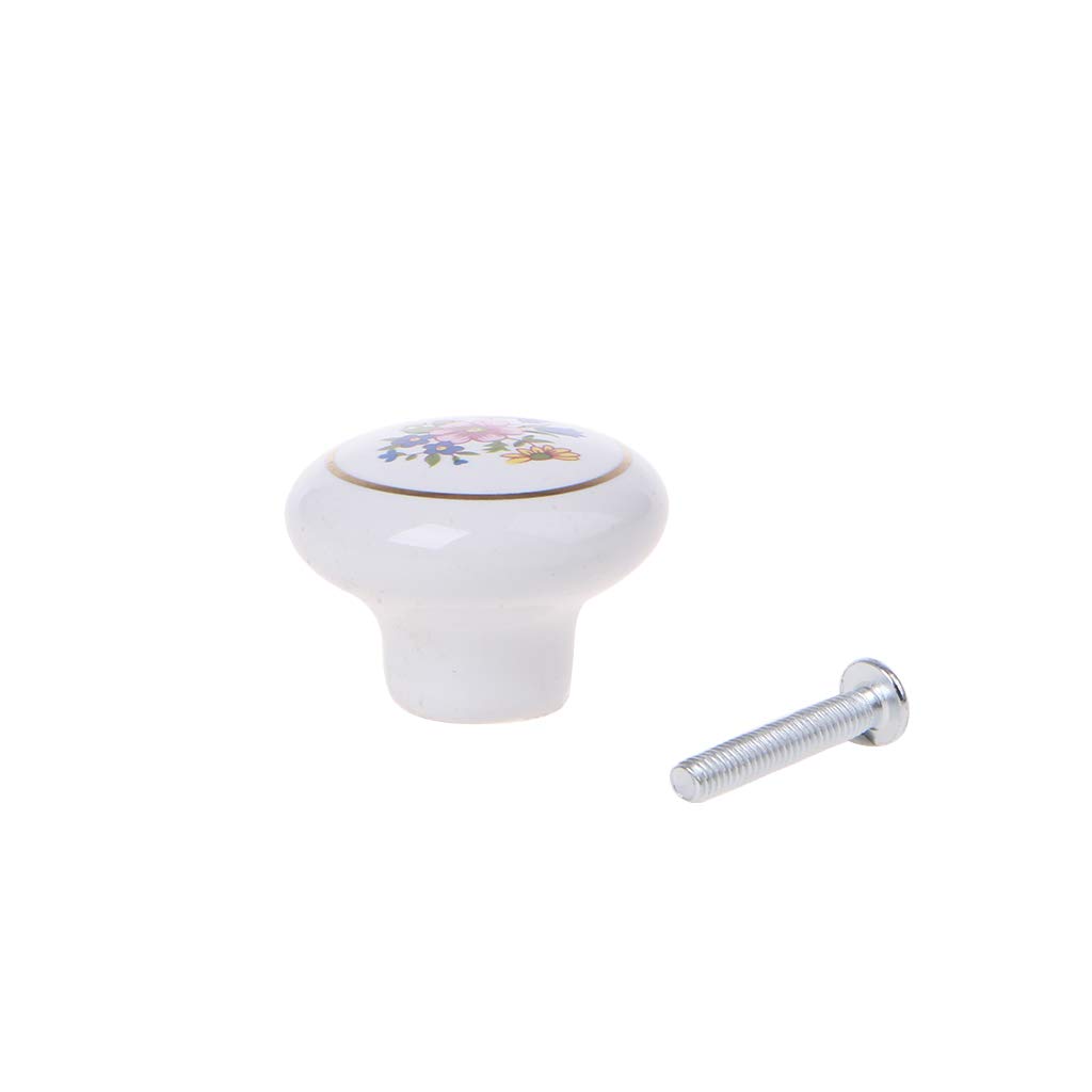 MAGELIYA Ceramic Kitchen Door Knobs Cabinet Drawer Cupboard Locker Pull Handle
