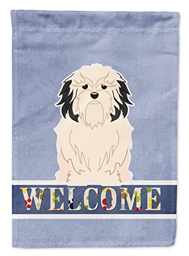 Lowchen Bienvenue drapeau jardin décoration extérieure multicolore