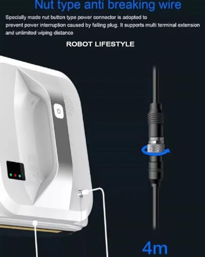 Automatic Window Cleaner Robot, Intelligent Window Glass Cleaning Robot, Magnetic Robotic Vacuums Cleaner, App/Remote Control & 3000Pa Strong Suction, No Noise, for Outdoor/Indoor, Tiles, Bathrooms - Image 7