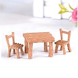 Silla De Mesa Arte De La Resina Micro Ornamento Paisaje Hada del Jardín En Miniatura Terrario Figurita Decoración