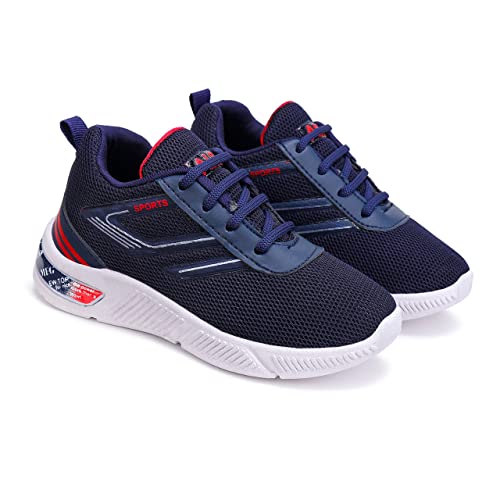 Image of BERSACHE Lightweight Casual Sneaker Loafers Walking Gym Running Lace up Shoes Sole for Kids