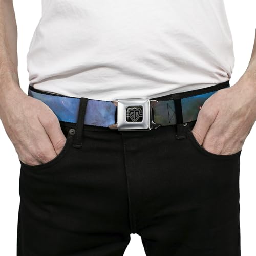 Cinturón de seguridad ajustable de 24-38 pulgadas con estampado multicolor de galaxia 3