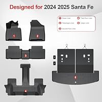 HOUCLEMIC Floor Mats for Hyundai Santa Fe 2024-2027 (Fit Hybrid and Gas) — image 8