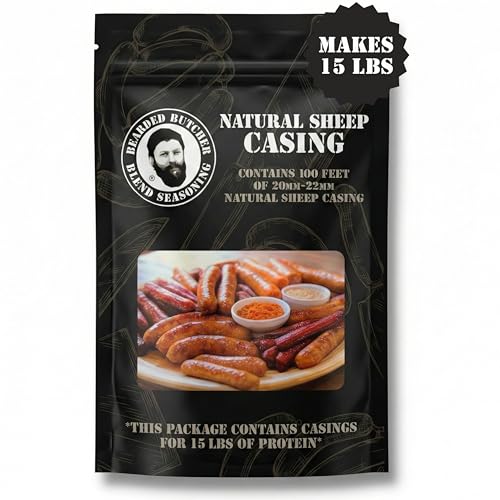Bearded Butchers Natural Sheep Casings 20-22mm – All-Natural Sausage Casings
