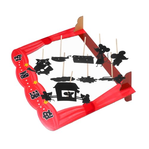 INOOMP 1 Juego Juguete de Juego de Sombras Marionetas de Mano de Bricolaje Gente de Marionetas de Sombras Juguete de Marionetas de Sombras Chinas Juguetes de Ocio para Madera
