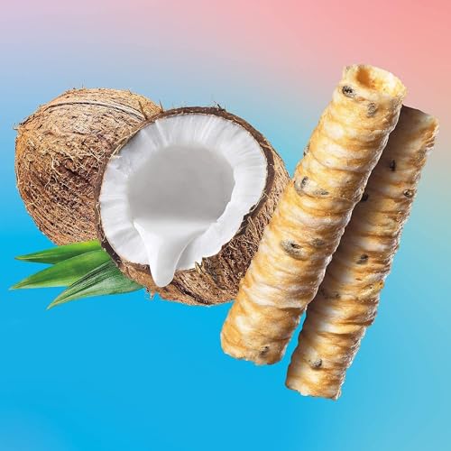 Ava Organics - Coconut Crispy Rollers (Pack of 8) Original Coconut (2.8 oz bags) Gluten Free, Non-GMO, Kosher, Vegetarian & Certified Paleo Lightly Sweetened Baked Coconut Crisps - Thumbnail 7