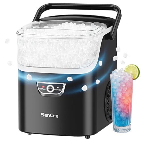 Best Countertop Nugget Ice Maker Machine: Nugget Ice Maker with Handle 40lbsDay Countertop