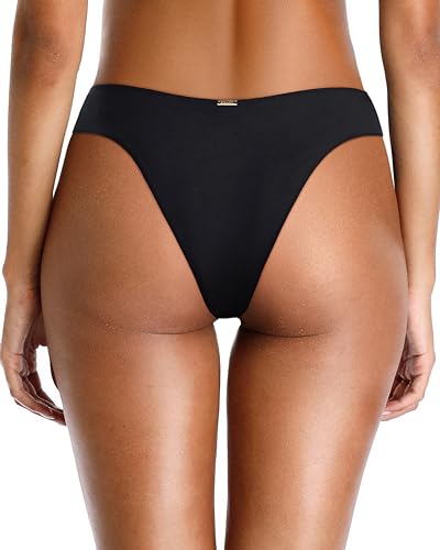 Zmart Women Cheeky Bikini Bottoms V Cut Swim Bottom High Cut Swimsuit Low Waist Low Rise Bathing Suit2