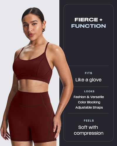 Image of Aoxjox Women's Workout Sports Bras Fitness Training Gym Lexi Lined Bra Yoga Crop Tank