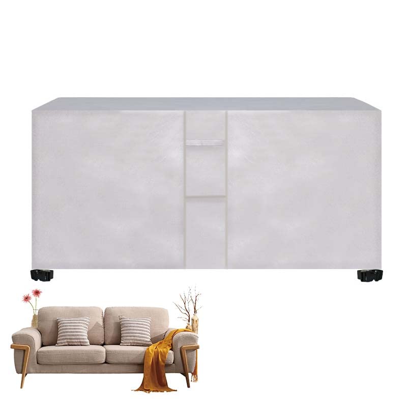 Copritavolo Esterno Impermeabile 225x116x82cm - Tessuto Oxford UV Resistente, Con Corda Di Bloccaggio, Per Giardino - Foto 7