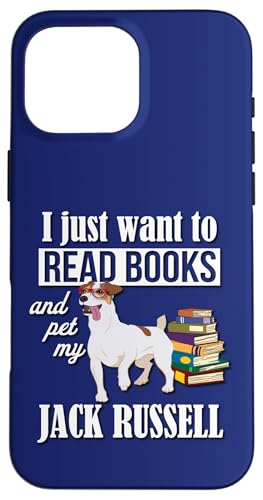 Kids Dog Lover Read Books & Pet Jack Russell Terrier Dog �X�}�z�P�[�X iPhone 16 Pro Max �p